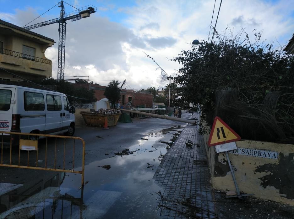 La borrasca Gloria se ceba con Cabo de Palos