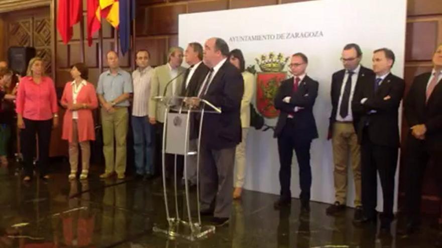 Recepción del Real Zaragoza en el ayuntamiento