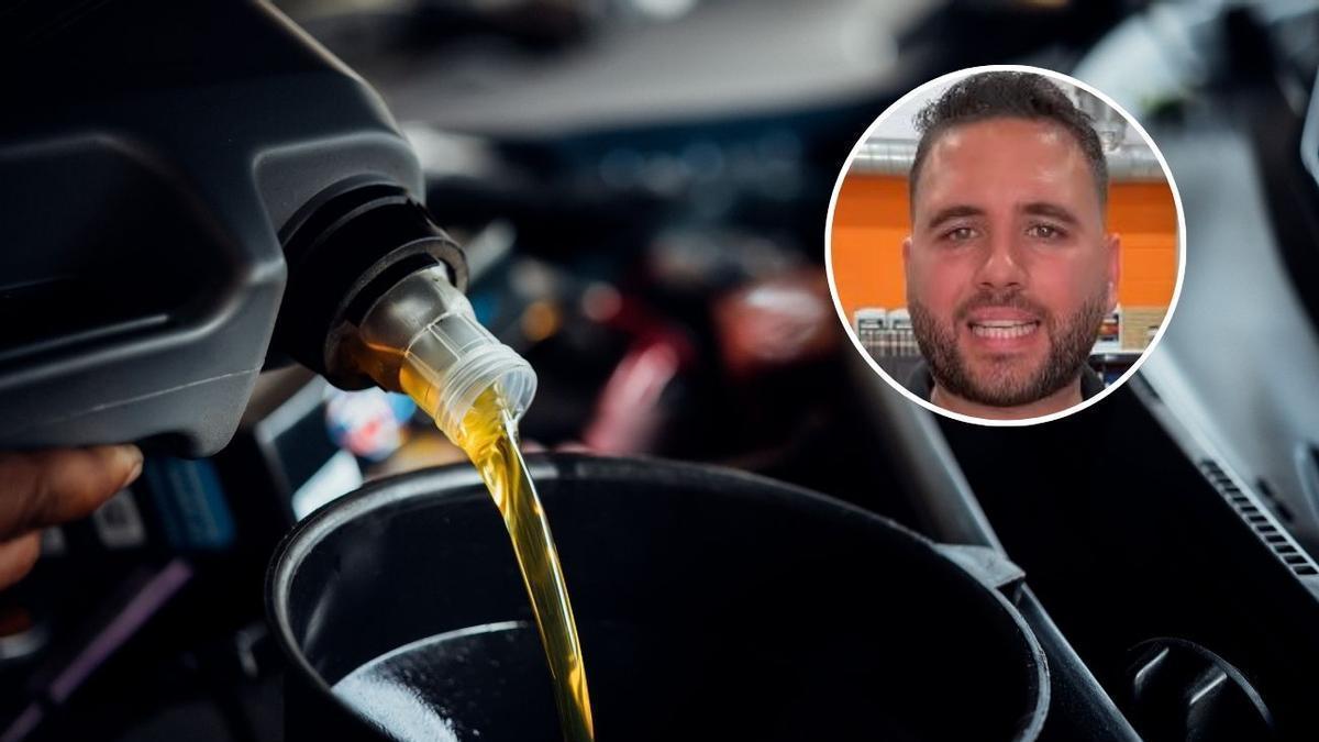 El mecánico Juan José Ebenezer explica cómo y cuánto aceite hay que echarle al coche