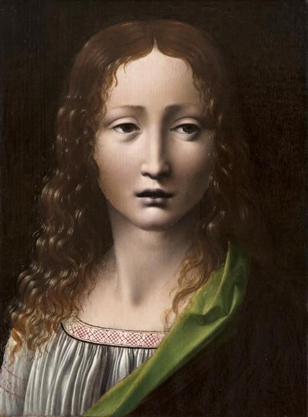 “El Salvador adolescente” (atribuido a Antonio Boltraffio).