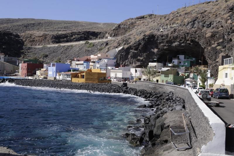 Desalojo de las viviendas en Santa Lucía.