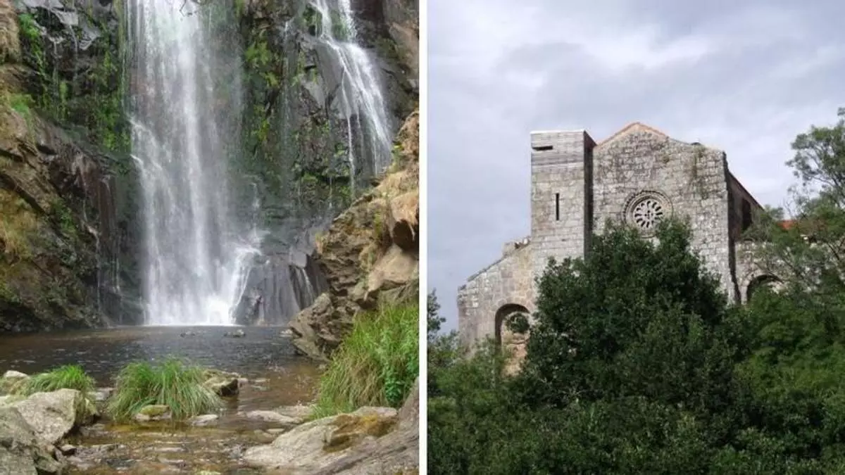 La ruta ideal para este otoño en Galicia: une una cascada de más de 70 metros con un monasterio medieval a través de bosques