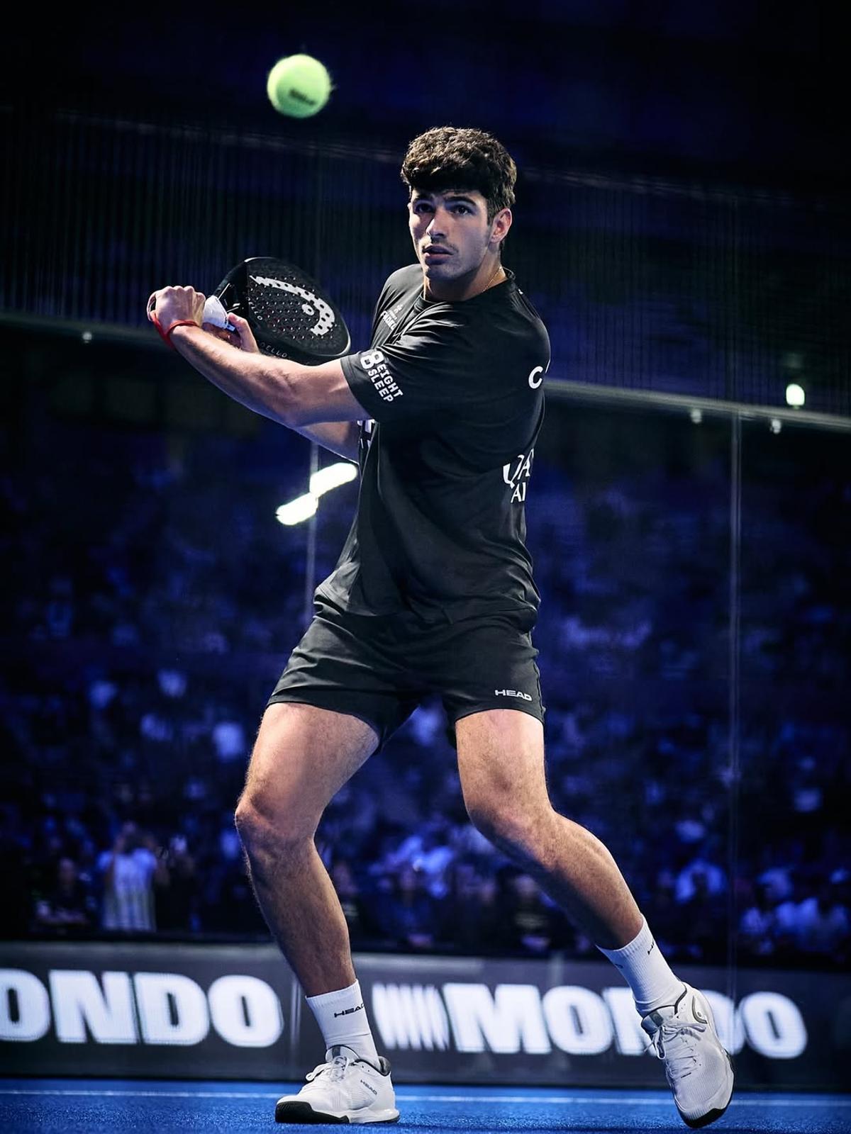 Coello durante el partido de semifinales en Barcelona
