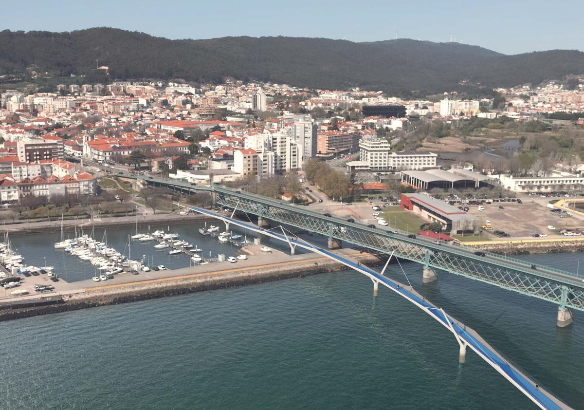 Viana do Castelo presenta su futuro puente peatonal y ciclable junto al histórico Eiffel