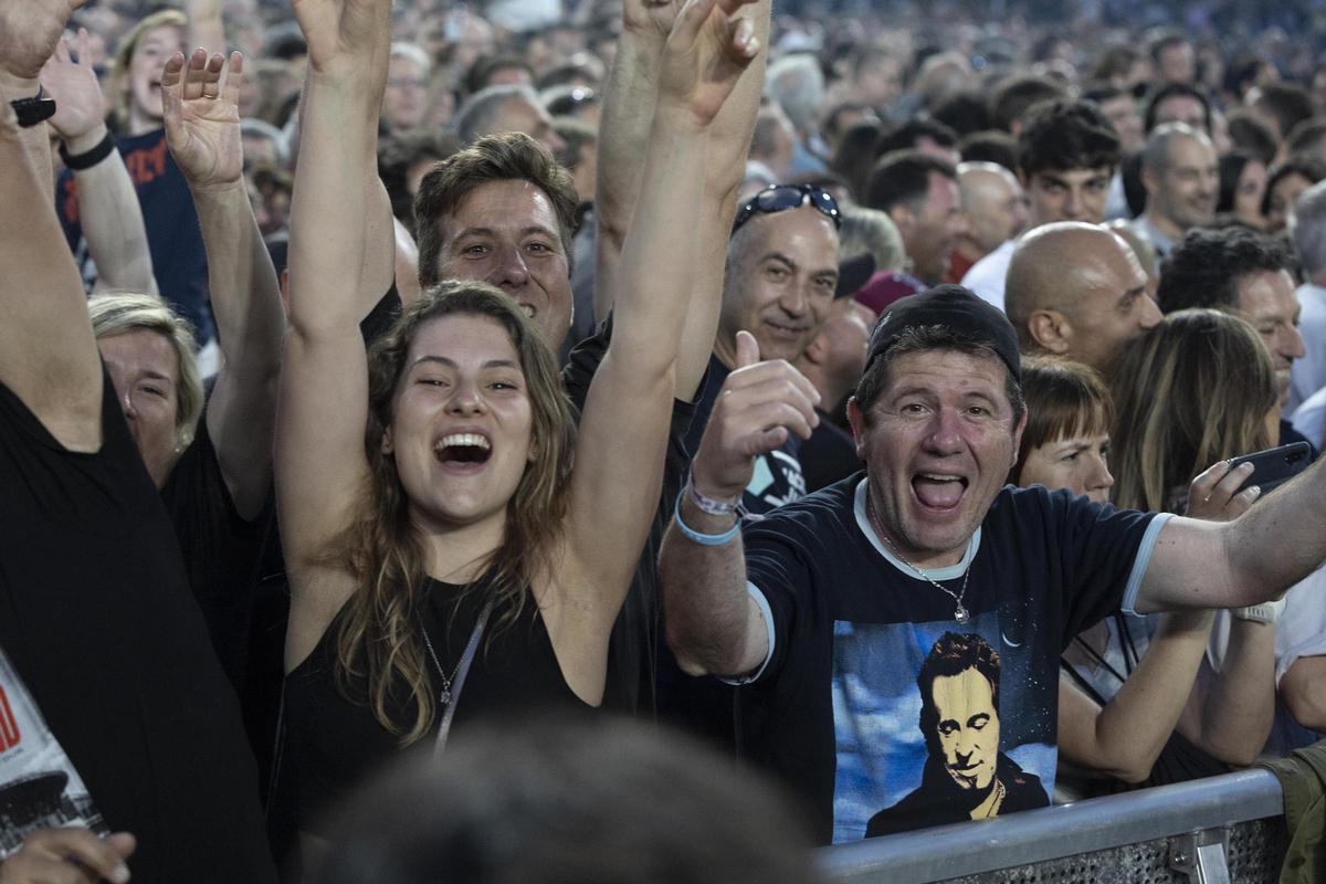 Bruce Springsteen en concierto en el Estadi Olimpic de Barcelona