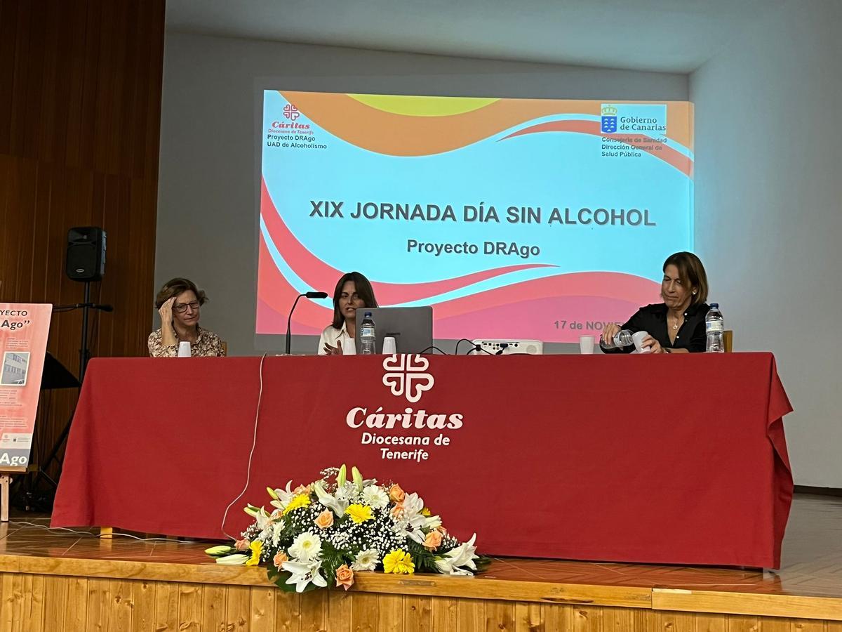 El equipo terapéutico de Proyecto Drago durante la presentación del informe