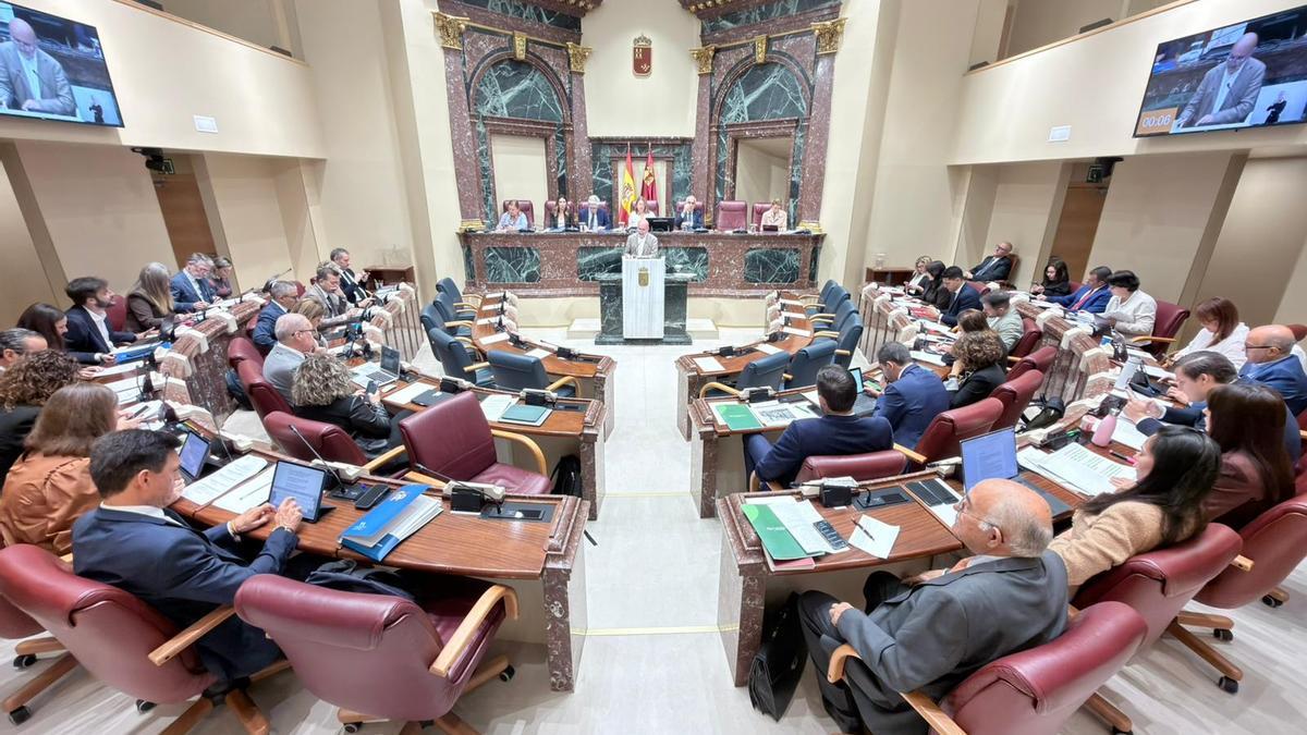 Pleno de la Asamblea Regional, este miércoles