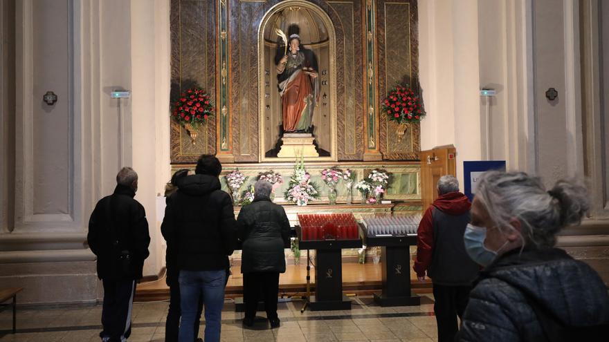 Así se ha celebrado Santa Águeda en Zaragoza, en otro año marcado por el covid