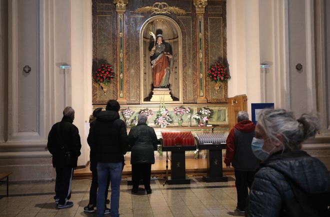 Así se ha celebrado Santa Águeda en Zaragoza, en otro año marcado por el covid