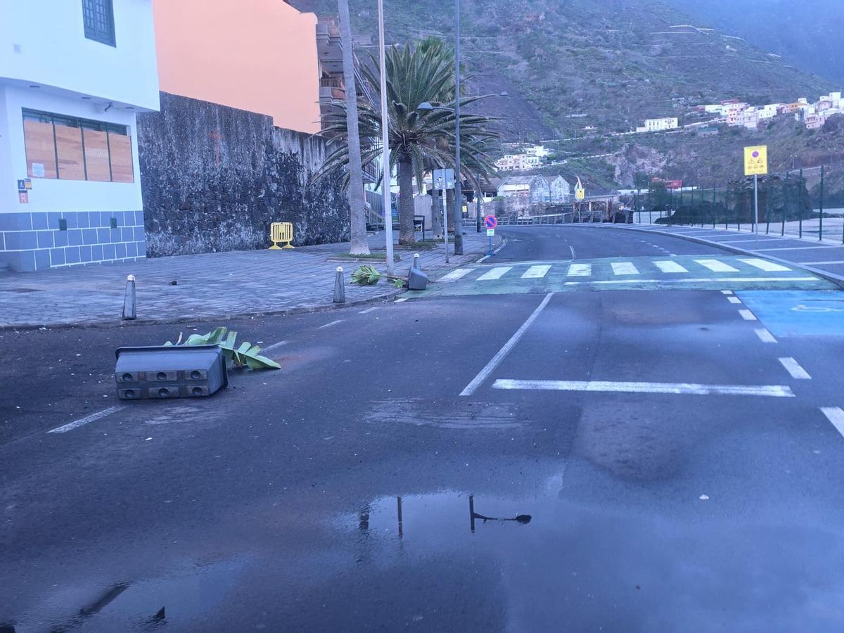 Daños provocados por las olas en Garachico