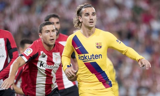 El 16 de agosto de 2019 Griezmann disputaba su primer partido oficial con la camiseta del FC Barcelona