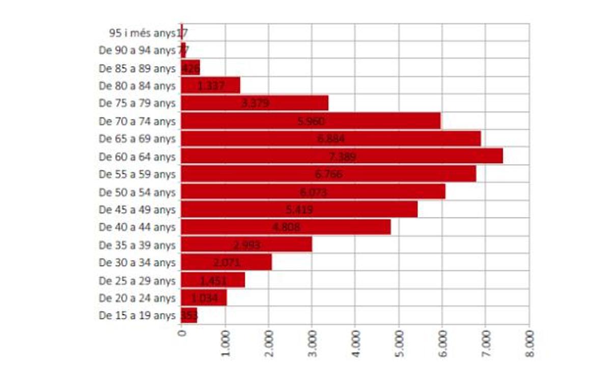 Licencias de caza por grupos de edad