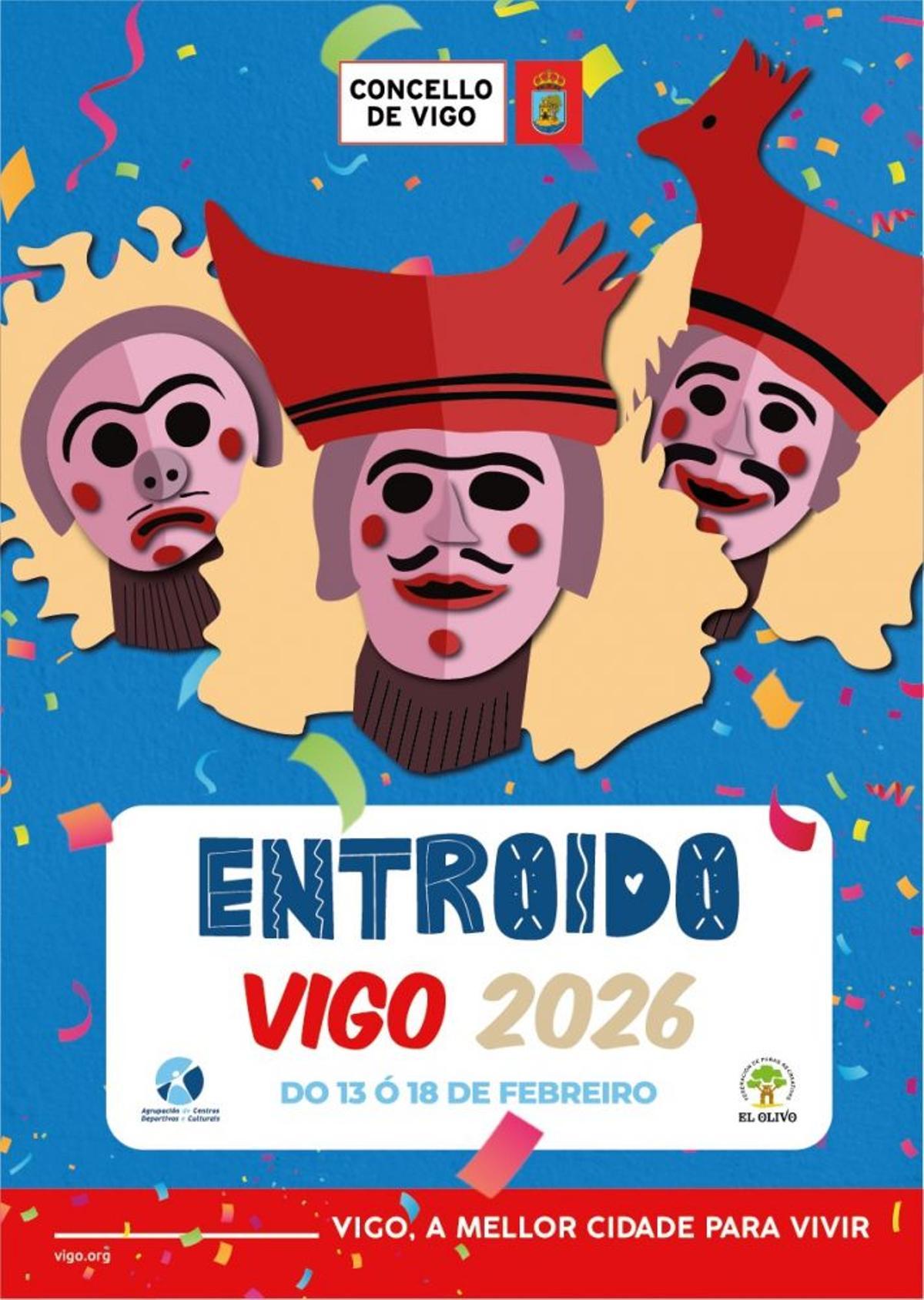 Cartel del entroido de Vigo 2026