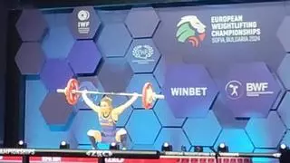 Alba Sánchez roza la medalla en el europeo de halterofilia