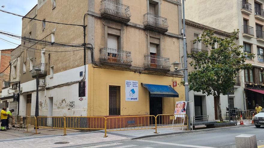 Desalojado un edificio del centro de Binéfar por riesgo de hundimiento