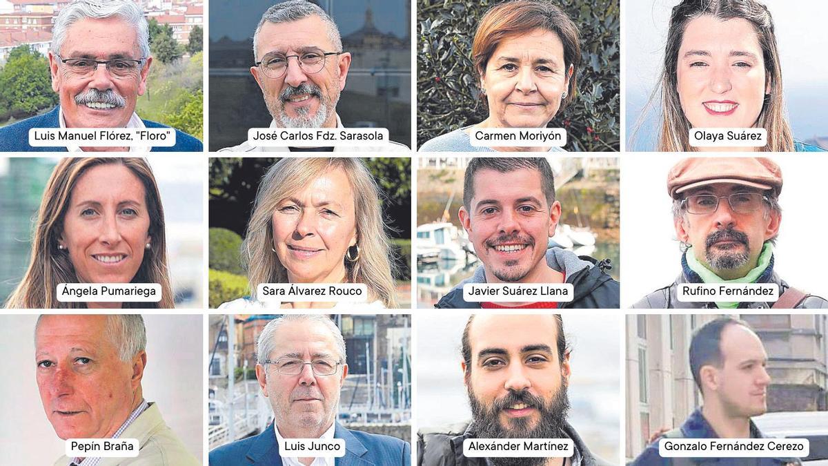 Los candidatos a la alcaldía de Gijón