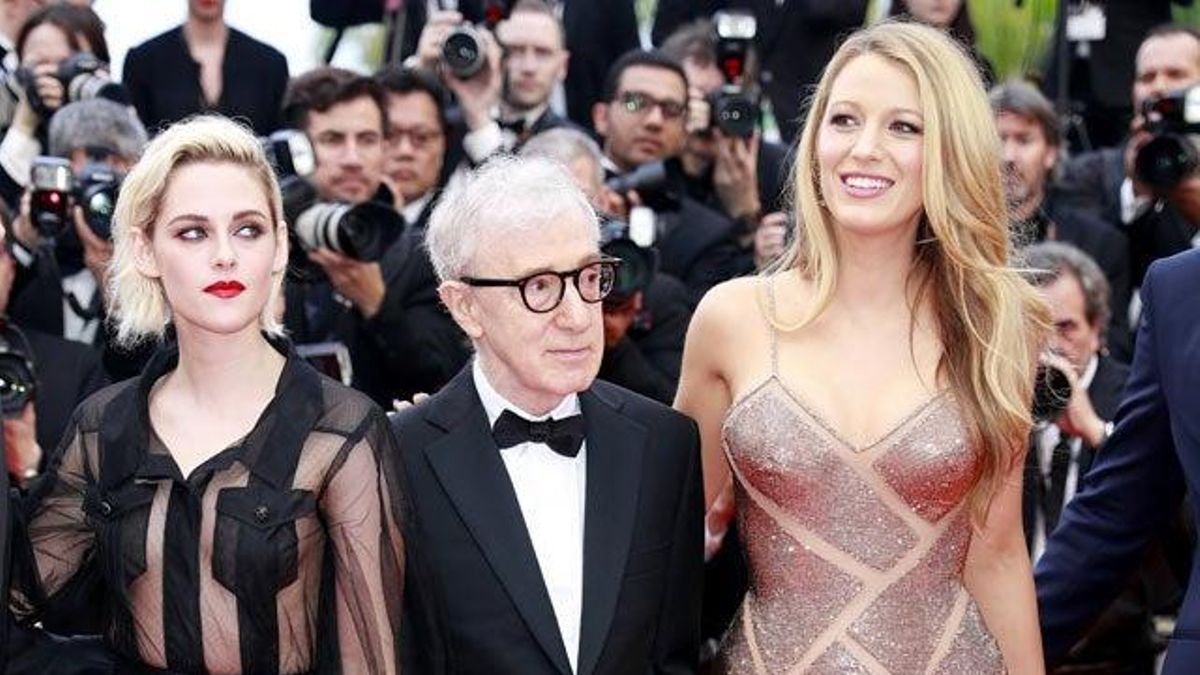 Kristen Stewart, Woody Allen y Blake Lively, en la primera alfombra roja del Festival de Cine de Cannes