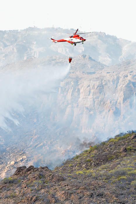 Incendio el hotel Molino del Agua, en Ayacata