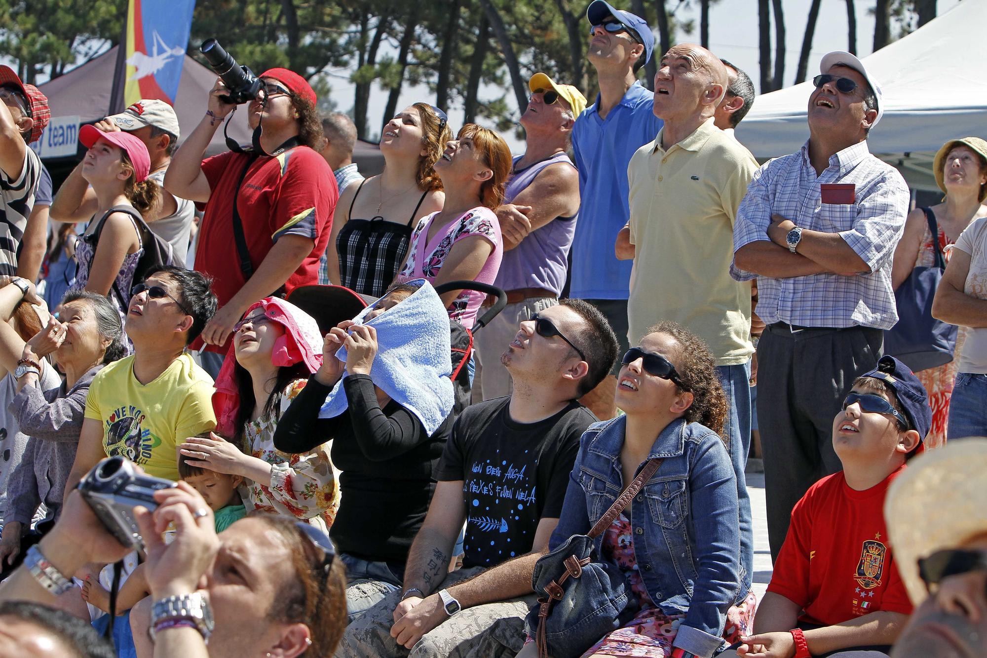 Público durante el Festival Aéreo Internacional de Vigo de 2012