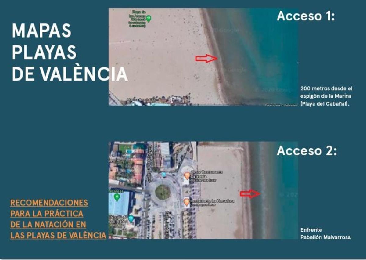 Horas a las que está permitido nadar en las playas de València