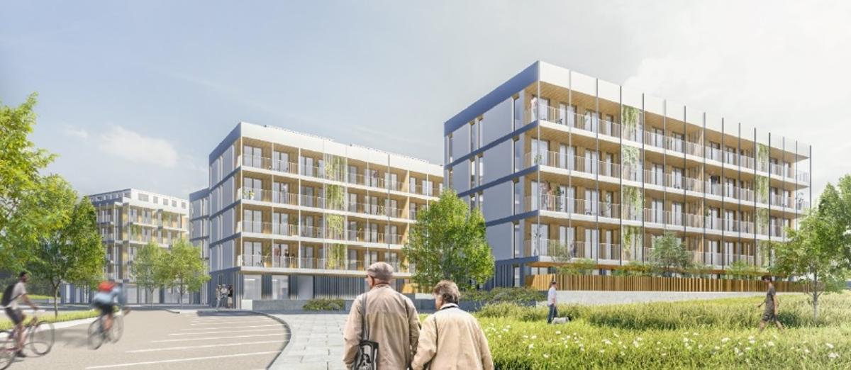 Una recreación de los nuevos edificios de Valdecorvos