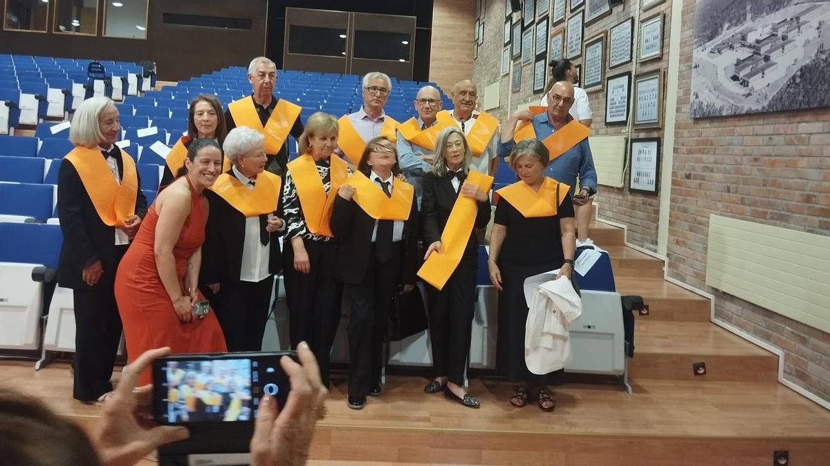 Alumnos del curso pasado en Pontevedra.