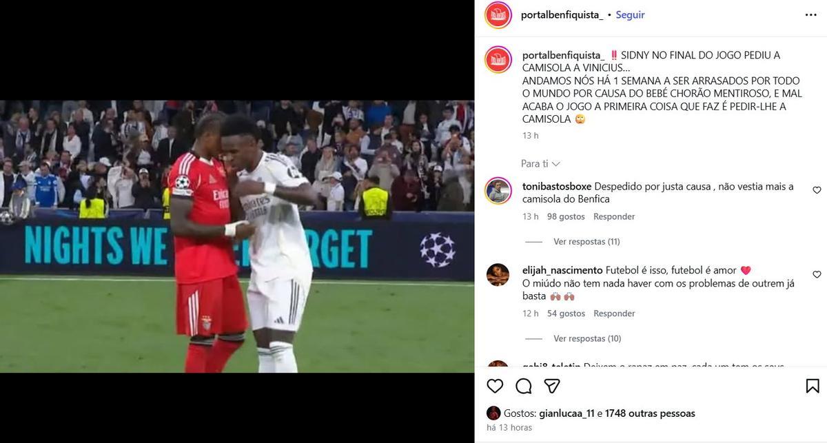 El polémico like de Prestianni