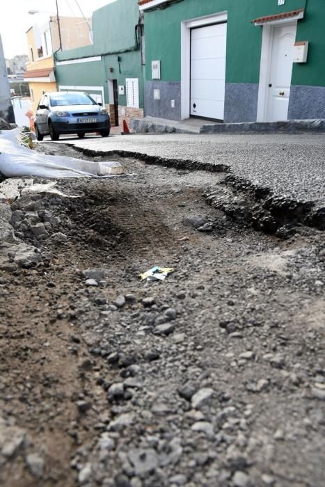 16/01/2019 JINAMAR. TELDE. Calle Granada en Jinamar en mal estado. Fotografa: YAIZA SOCORRO.