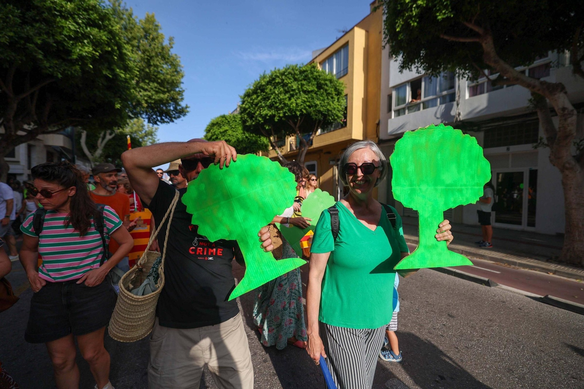 Manifestación contra la masificación turística en Ibiza