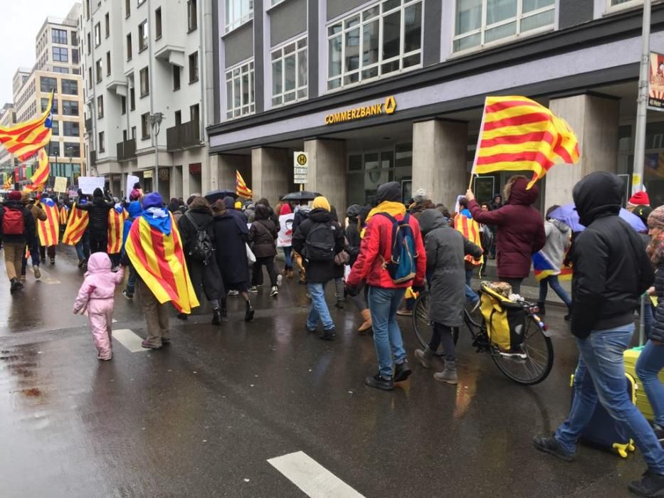 Marcha en apoyo a Carles Puigemont en Berlín