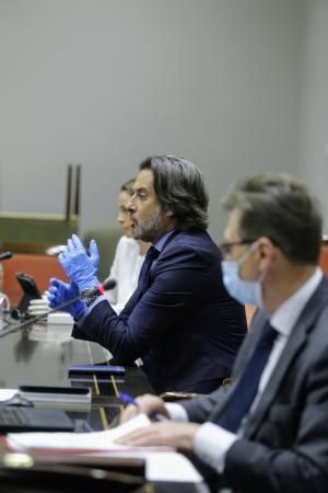 Reunión de la Mesa del Parlamento Gustavo Matos presidente del parlamento .   | 14/05/2020 | Fotógrafo: Delia Padrón