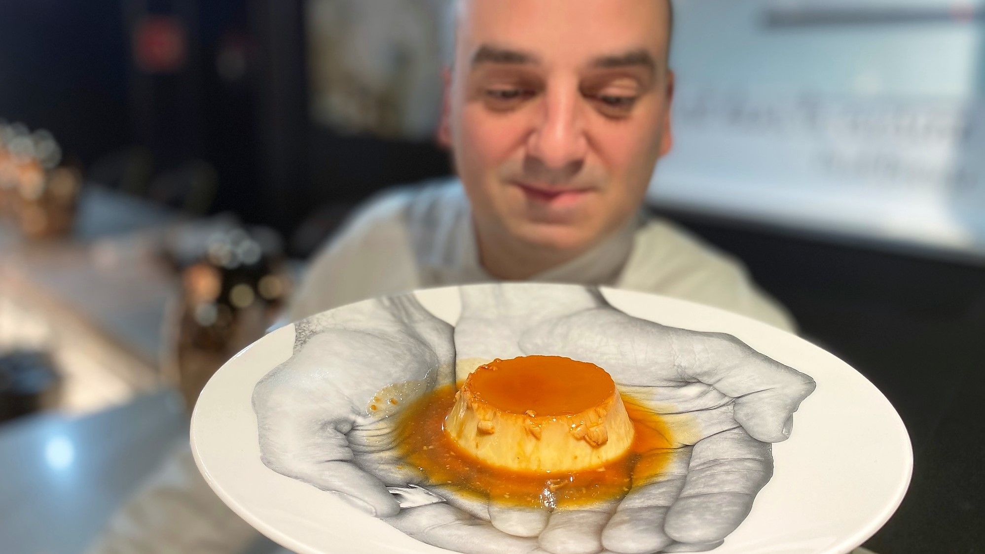 Romain Fornell, con su flan