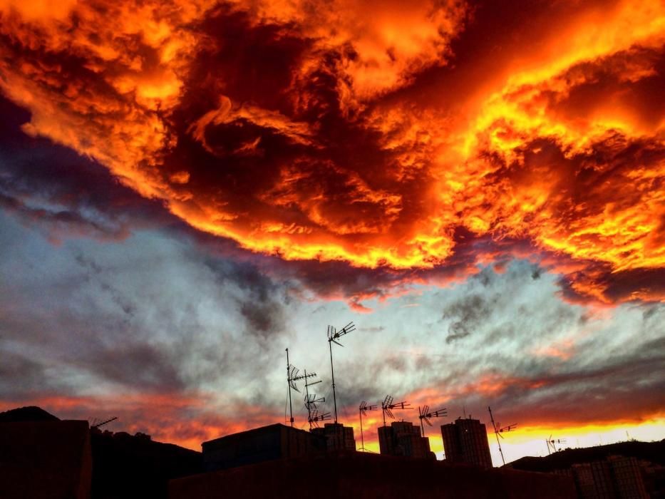 Cielo desde el cono sur de Las Palmas de GC