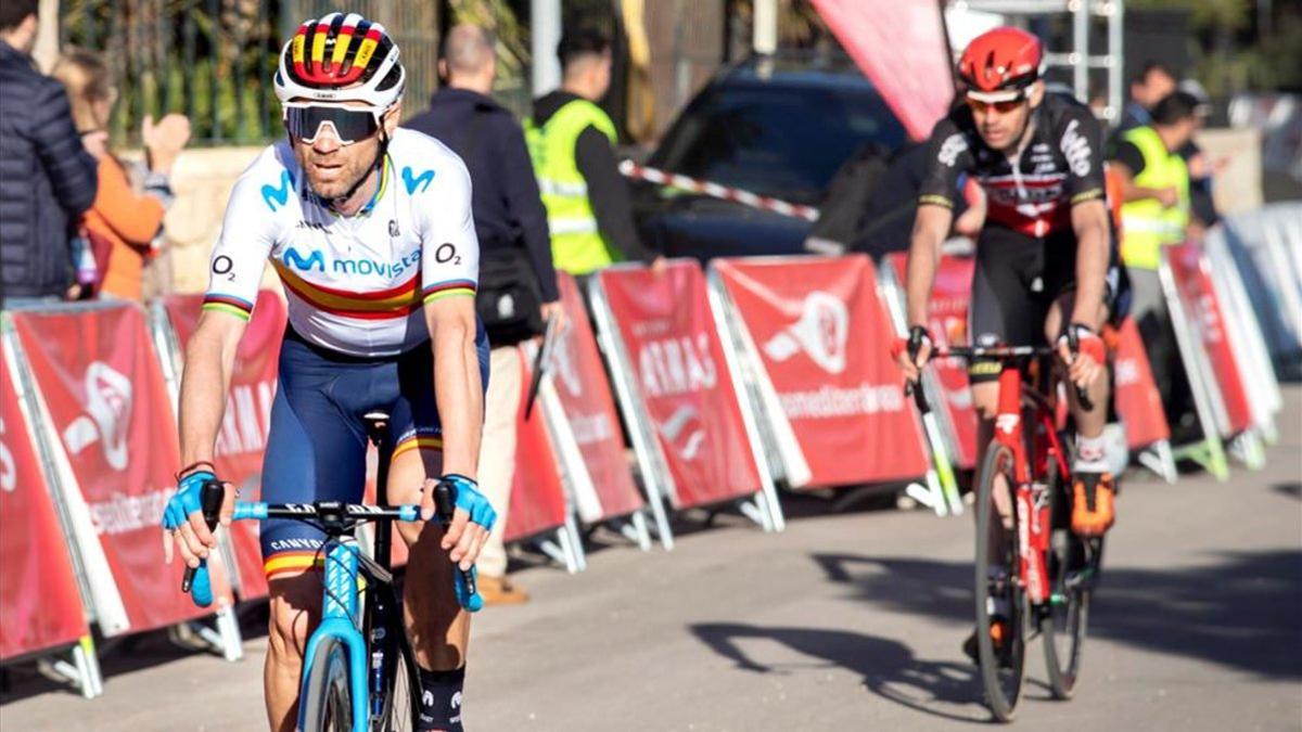 Valverde durante una de las etapas de la Vuelta a Mallorca
