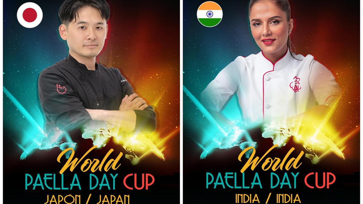Los representantes de Japón e India en la gran final