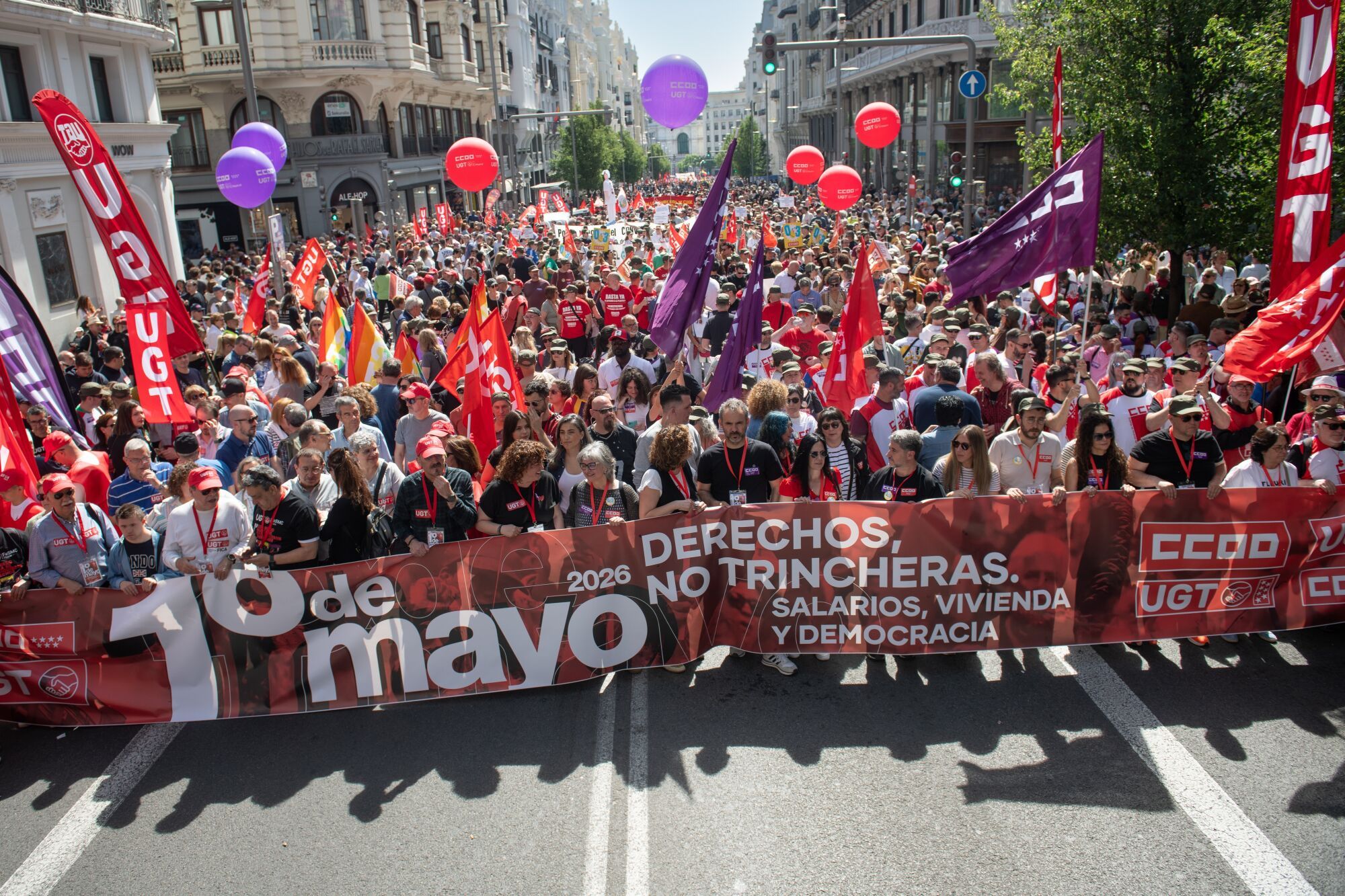 UNO DE MAYO MADRID | Madrid clama por la vivienda y los salarios en una  manifestación atípica sin líderes políticos ni sindicales