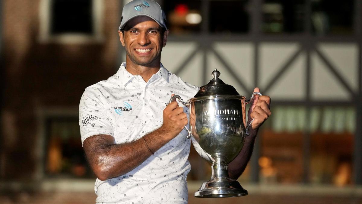 Aaron Rai lograba la victoria prácticamente en la oscuridad del domingo en el Wyndham Championship