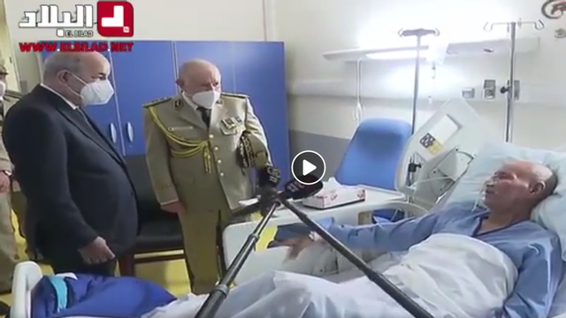 El presidente de Argelia visita a Brahim Ghali en el hospital militar de Argel