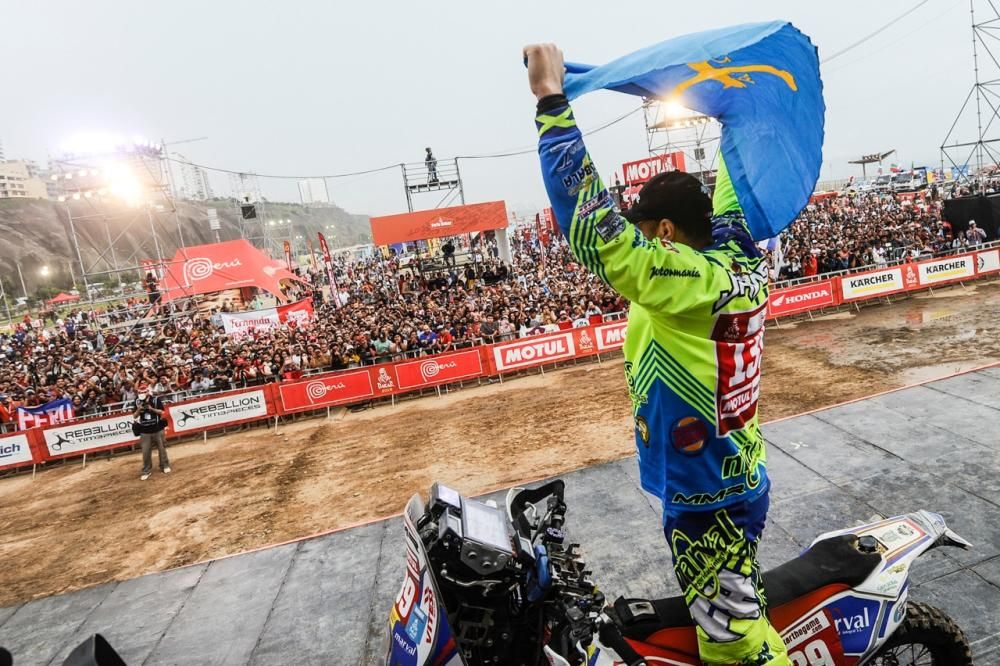 Javier Álvarez, el primer asturiano que ha completado el Rally Dakar