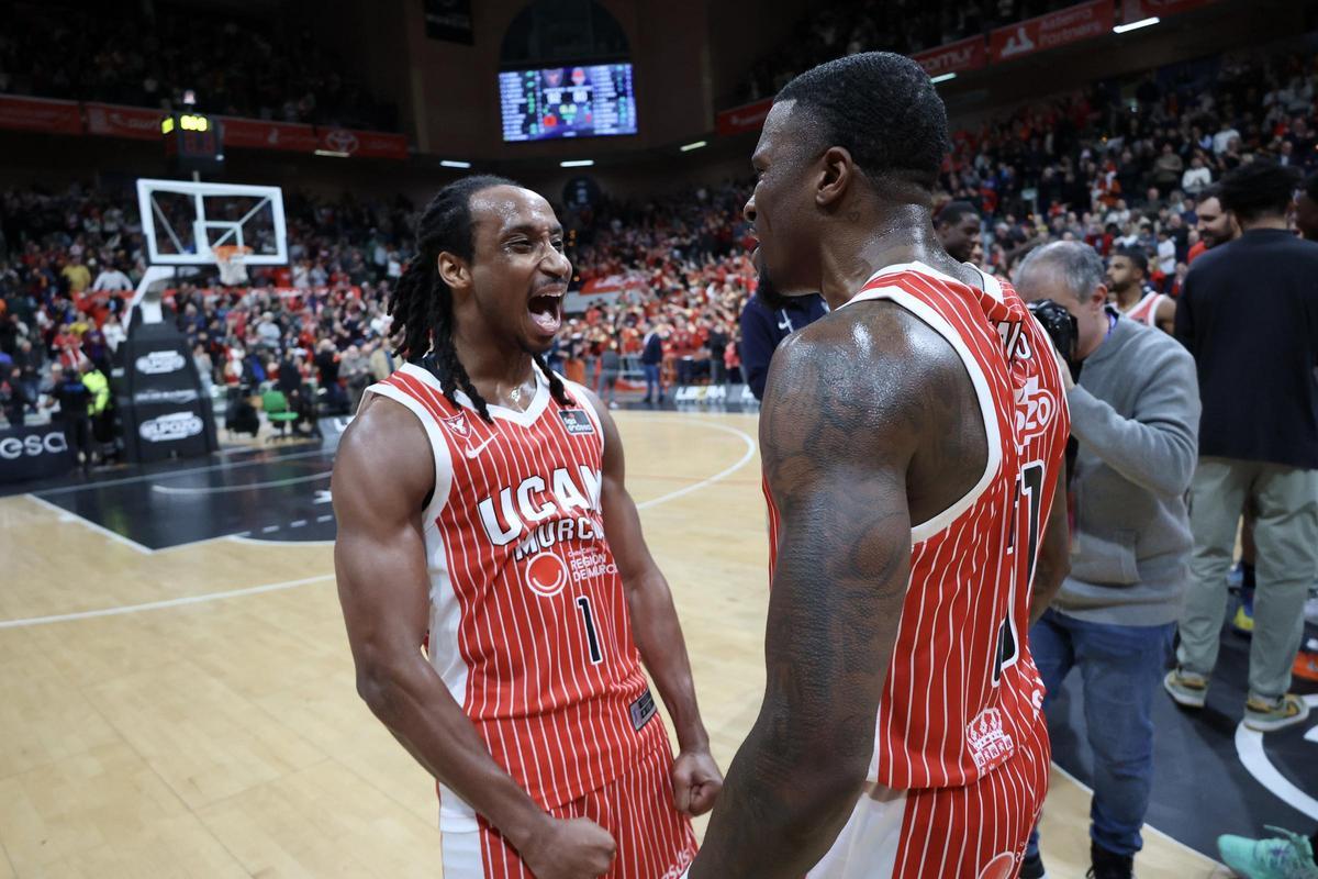 Las mejores imágenes de la victoria del UCAM Murcia frente al Valencia Las mejores imágenes de la victoria del UCAM Murcia frente al Valencia