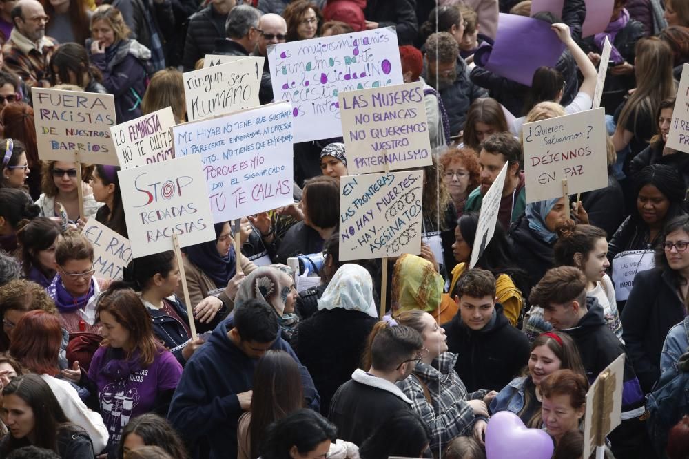 8-M en Asturias: Concentración feminista en Oviedo