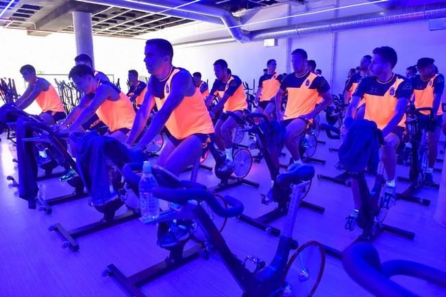 Entrenamiento Ud Las Palmas, en el gimnasio Las ...