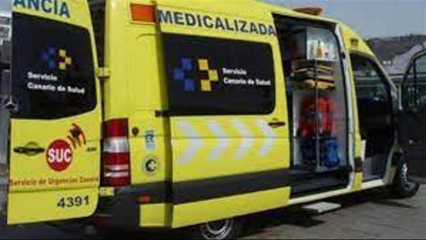 Moderately injured after leaving the road with his vehicle in the Barranco de Castro