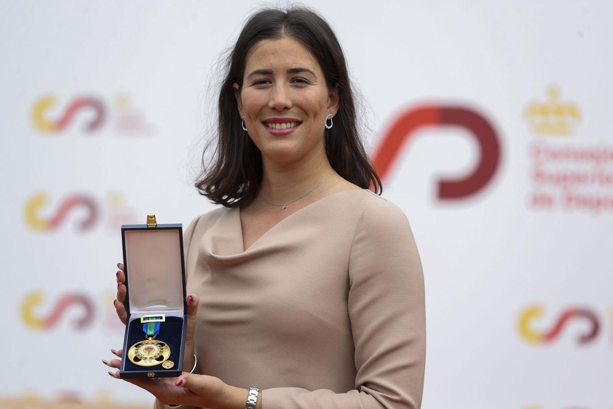 La tenista Garbiñe Muguruza, medalla de oro de la Real Orden del Mérito Deportivo (ROMD)