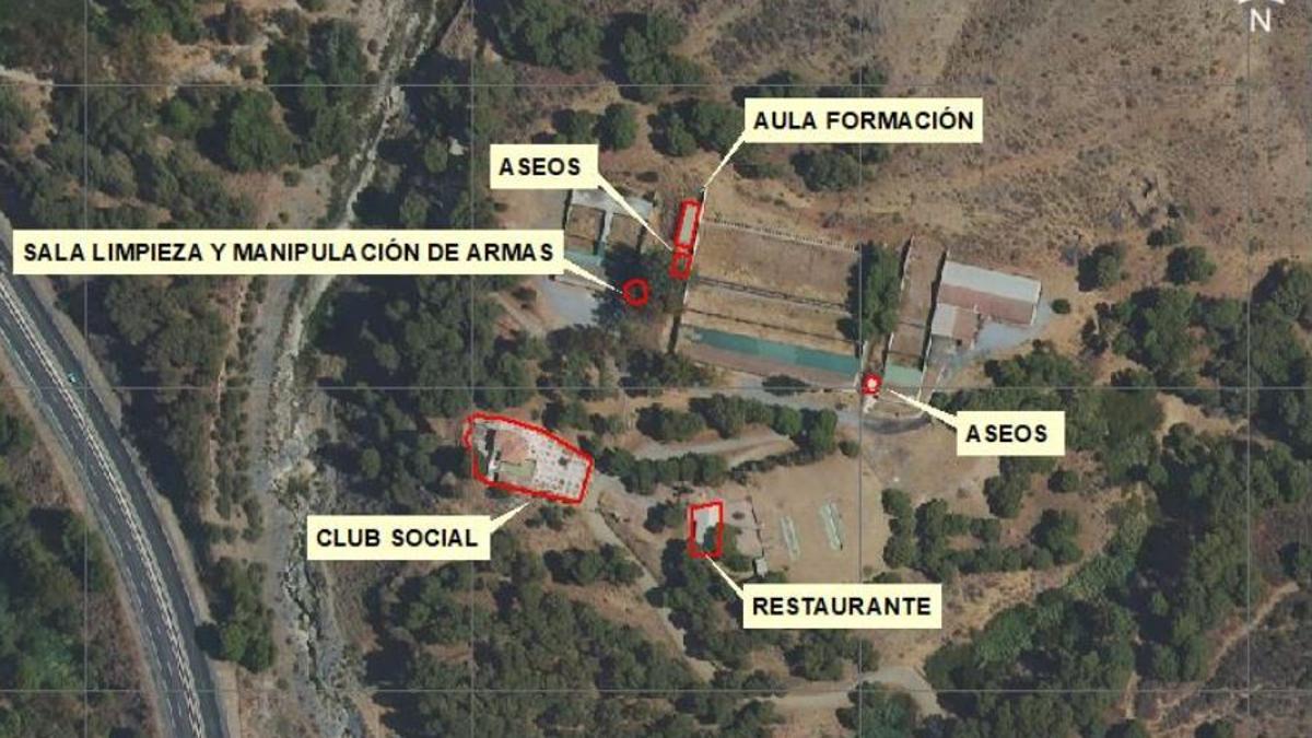 Campo de tiro Guadalmedina en Los Montes.