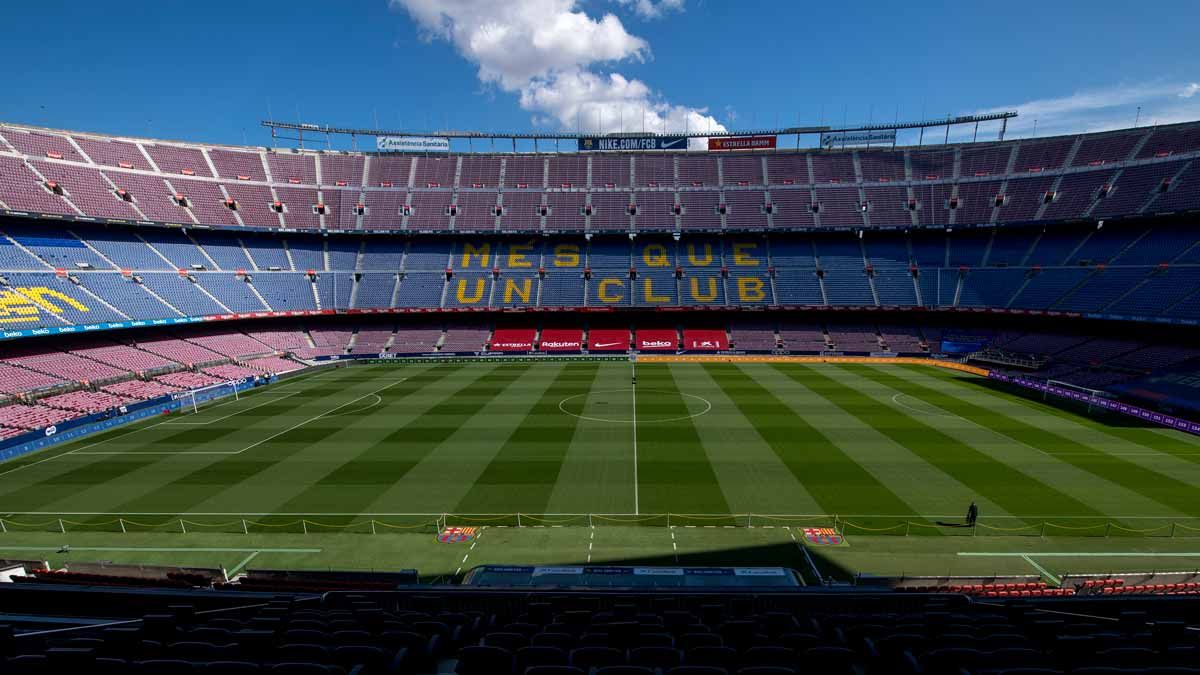 El Camp Nou, con las gradas vacías