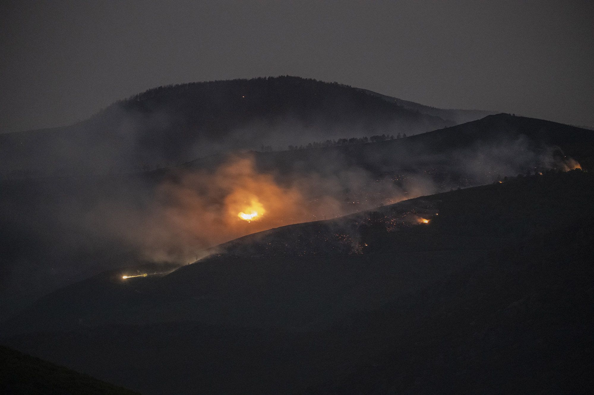 Fuego en el Macizo Central