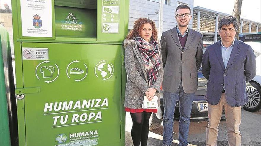 La localidad recicló el pasado año 110 toneladas de residuos más que en 2016