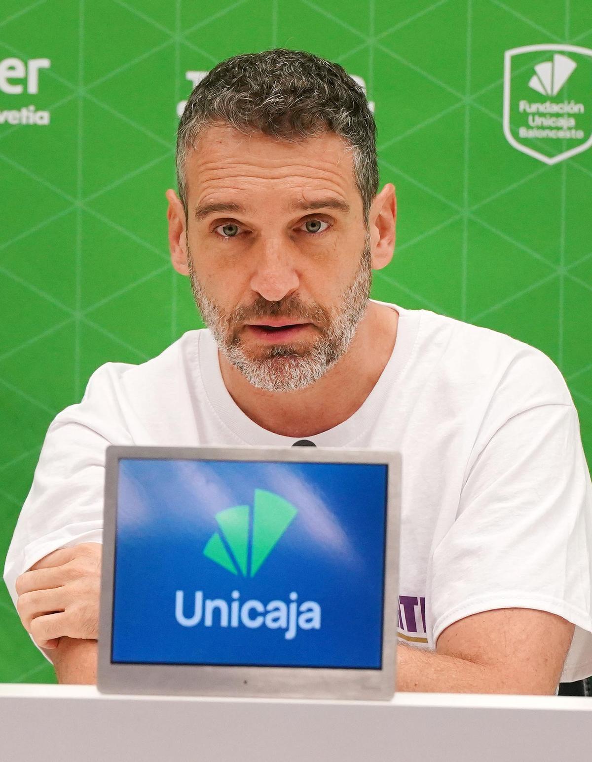 Ibon navarro, este viernes, durante la rueda de prensa.