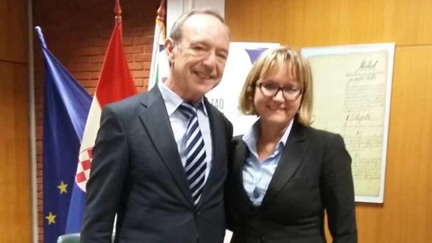 El presidente de los regantes de Sagunt se reúne con la viceministra croata